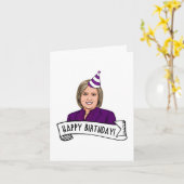 Happy Birthday von Hillary Clinton Karte (Gelbe Blume)
