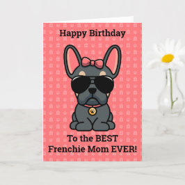 Happy Birthday von Hund Blue Tan French Bulldog Karte