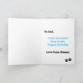 Happy Birthday von Hund Brown Tan French Bulldog Karte (Innenseite)