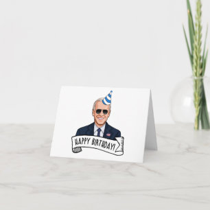 Happy Birthday von Joe Biden Dankeskarte