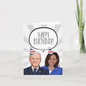 Happy Birthday von Joe & Kamala Card Karte (Vorderseite)