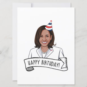 Happy Birthday von Kamala Harris Karte