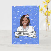 Happy Birthday von Kamala Harris Karte (Gelbe Blume)