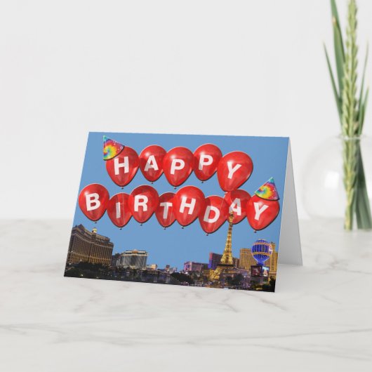 HAPPY BIRTHDAY von Las Vegas Card Karte (Vorderseite)