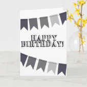 Happy Birthday W/ Banner Karte (Gelbe Blume)