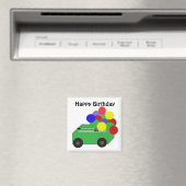 Happy Birthday Wagon Magnet (In Situ (Geschirrspüler))