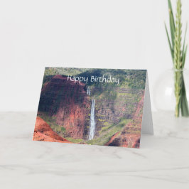 Happy Birthday, Waipoo Falls, Waimea Canyon, Kauai Karte