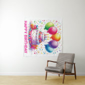 Happy Birthday Wandteppich (Beispiel (Horizontal))