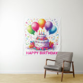 Happy Birthday Wandteppich (Beispiel)