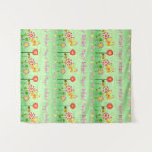 Happy Birthday Wandteppich (Vorderseite (Horizontal))