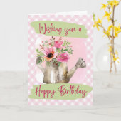 Happy Birthday - Wasserfarbenwasser Karte (Gelbe Blume)