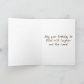 Happy Birthday Watercolor Cheesecake Chocolate Karte (Innenseite)