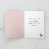 HAPPY BIRTHDAY WATERCOLOR DANKESKARTE (Innenseite)