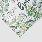 Happy Birthday Watercolor Eukalyptus-Blätter Seidenpapier (Ausschnitt)