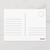 Happy Birthday Watercolor Greenery Floral Elegante Postkarte (Rückseite)