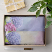 Happy Birthday Watercolor Hydrangea Blume Seidenpapier (Geschenk)