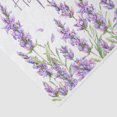 Happy Birthday Watercolor Lavender Blume Seidenpapier (Ausschnitt)