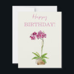Happy Birthday Watercolor Moth Orchard<br><div class="desc">Happy Birthday Watercolor Moth Obstgarten</div>