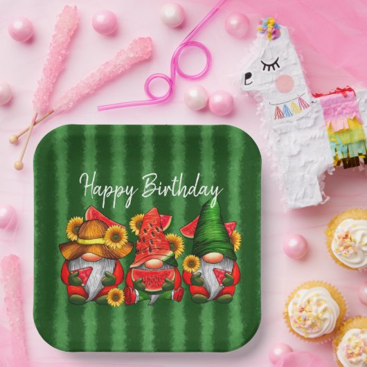 Happy Birthday Watermelon Pappteller (Party)