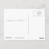 Happy Birthday Waveform Postcard 4 Postkarte (Rückseite)