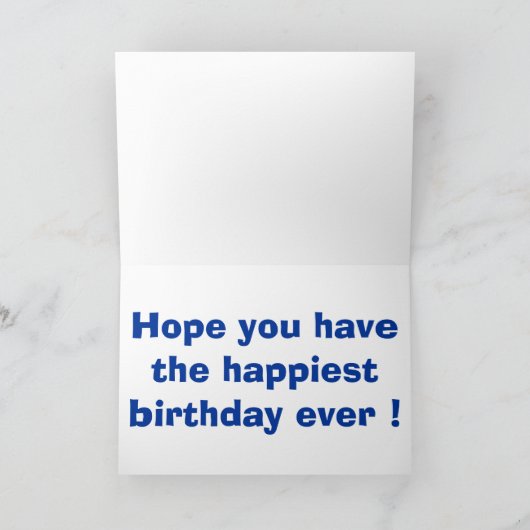 "HAPPY BIRTHDAY" WAVY RAINBOW HORSE KARTE (Innenseite)