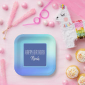 "Happy Birthday" Weichzeichnen Pappteller (Party)