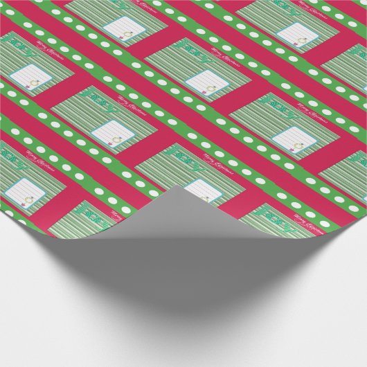 Happy Birthday Weihnachts Joy Wrapping Paper Geschenkpapier (Ecke)
