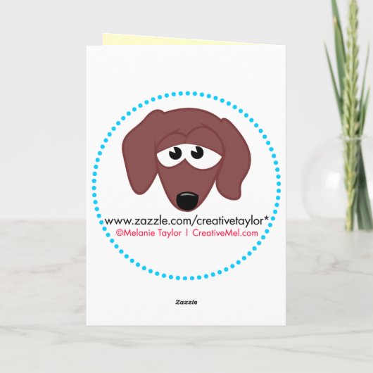 Happy Birthday Weiner Karte (Rückseite)