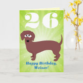 Happy Birthday Weiner Karte (Gelbe Blume)