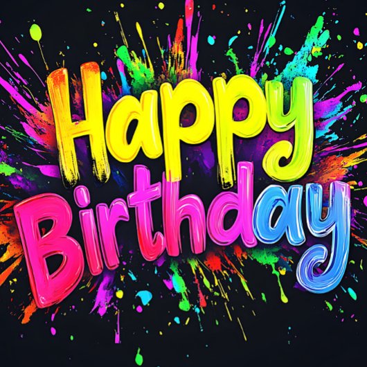 Happy Birthday  Weinetikett