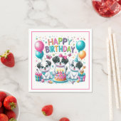 Happy Birthday Welppies Serviette (Beispiel)