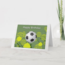 Happy Birthday Weltmeisterschaft Soccer Karte
