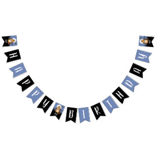 Happy Birthday Werewolf Full Moon and Bats Wimpelkette