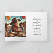 Happy Birthday Western Cowgirl Grußkarte Karte (Innenseite)