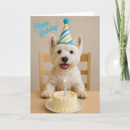 Happy Birthday Westie Birthday Card Karte