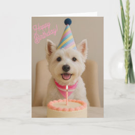 Happy Birthday Westie Birthday Card Karte