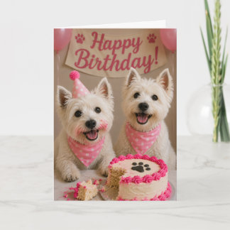 Happy Birthday Westie Geburtstagskarte Karte