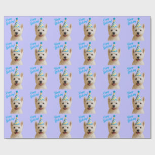 Happy Birthday Westie Wrapping Paper Geschenkpapier