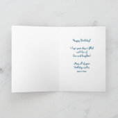 Happy Birthday Whimsical Happy Flying Angel Fairy Karte (Innenseite)