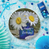 Happy Birthday White Daisy Pappteller (Party)