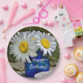 Happy Birthday White Daisy Pappteller (Party)