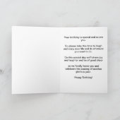 Happy Birthday White Orchid Karte (Innenseite)