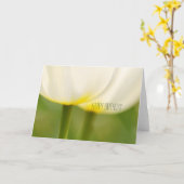 Happy Birthday White Tulips Card Karte (Gelbe Blume)
