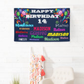 Happy Birthday Wiederholung Name Drive by Banner (Insitu)