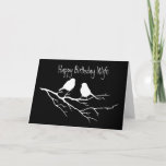 Happy Birthday Wife Special Friend, Two Birds Karte<br><div class="desc">Happy Birthday Wife and Special Friend,  Two Birds chatting to each other.</div>