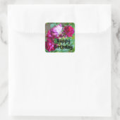 Happy Birthday Wild Blue Yonder Rose #1 Stickers (Tasche)