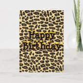 Happy Birthday Wild Man Karte (Vorderseite)