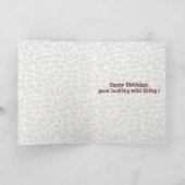 Happy Birthday Wild Thing Karte (Innenseite)