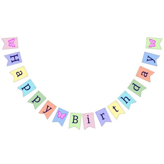 Happy Birthday Wimpelkette (Alle)