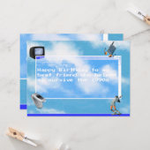 Happy Birthday Windows95 Computer-Thema Karte (Vorderseite/Rückseite Beispiel)